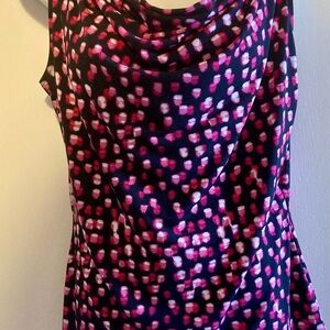Calvin Klein Pink and Black Women's Top